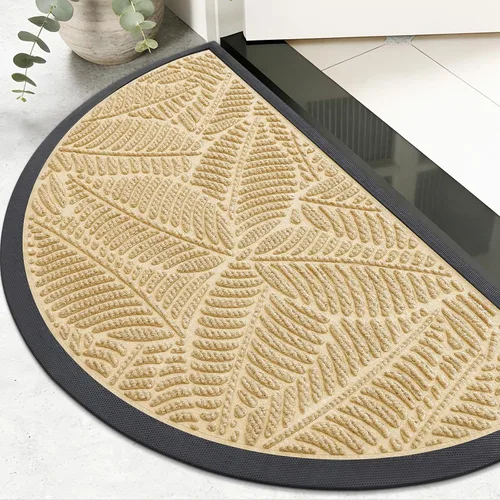 Miniatura 32 de Colorxy Tapete Impermeable para Puerta, Tapete Interior Frontal de Goma Natural Resistente, Tapetes para Puerta de Perfil Bajo Antideslizante