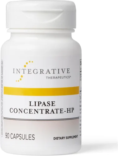 Integrative Therapeutics - Concentrado de Lipasa HP: Suplemento de Enzimas para la Digestión de Grasas - Absorción de Nutrientes y Apoyo a la Salud