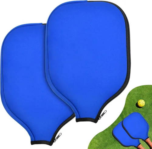 Miniatura 9 de 2 Pcs Pickleball Paddle Covers, Universal Case Size - 8.6 x 12.2 inches Zippered Racket Sleeve, Durable Neoprene Paddle Cover, Paddle Storage Bag