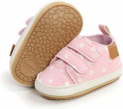 GAISUMMI Zapatos para bebés niños y niñas, tenis de piel sintética para recién nacidos, suela de goma antideslizante, unisex, para niños pequeños