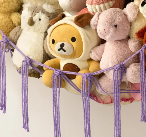 Miniatura 3 de Hamaca o Red de Almacenamiento para Animales de Peluche - Red de Hamaca para Juguetes para Rincón de Animales de Peluche - Organizador Colgante
