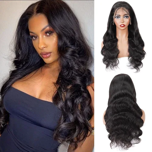 Miniatura 28 de Cabello humano ondulado con cierre frontal de encaje HD 4 x 4, cierre de encaje con cabello de bebé, cabello humano 100% virgen brasileño