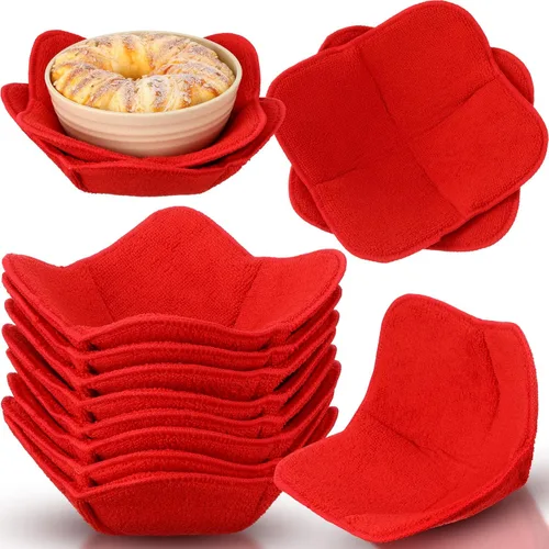 Miniatura 7 de Uiifan Juego de 20 soportes para cuencos de microondas para platos de sopa y comida caliente, aptos para microondas, soportes para ollas, multiusos