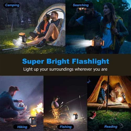 Miniatura 8 de Luz de Trabajo LED Premium de Alto Lúmenes – Linterna Multiusos con Características de Reflector y Farol - Linterna Solar Recargable Impermeable