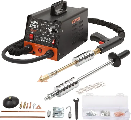 VEVOR Kit de soldador de espárragos para reparación de abolladuras, soldador por puntos de 3 kW, extractor de abolladuras con 6 modos de soldadura,