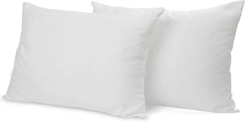 Digital Decor Juego de 2 almohadas alternativas de plumón de tamaño estándar, hipoalergénicas de fibra en racimo de calidad de hotel para dormir de