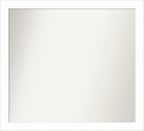 Miniatura 287 de Amanti Art Espejo de baño blanco para sobre el fregadero, 24 x 24 pulgadas, hecho a medida, espejo de tocador cuadrado blanco estrecho, marco