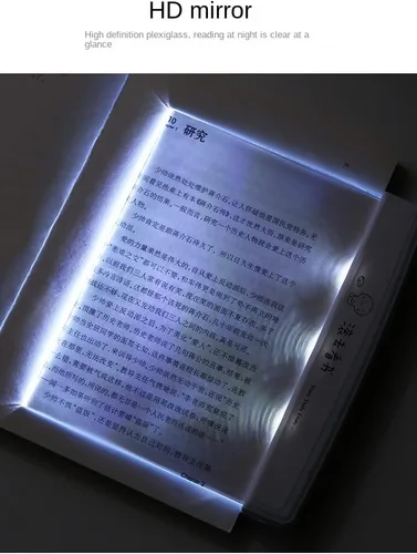 Miniatura 3 de Lámpara de lectura para estudiantes, luz LED, noche, estudio familiar, cuidado de los ojos, marcapáginas portátil para cama, coche, negro