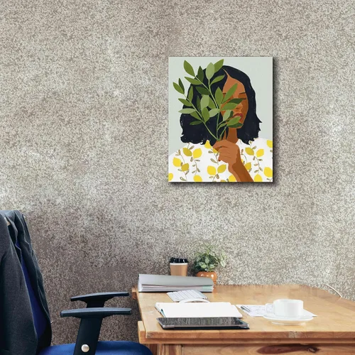Miniatura 3 de Epic Graffiti 'Botany Portrait I' de Victoria Barnes, arte de pared en lienzo Giclée, 20 x 24 pulgadas