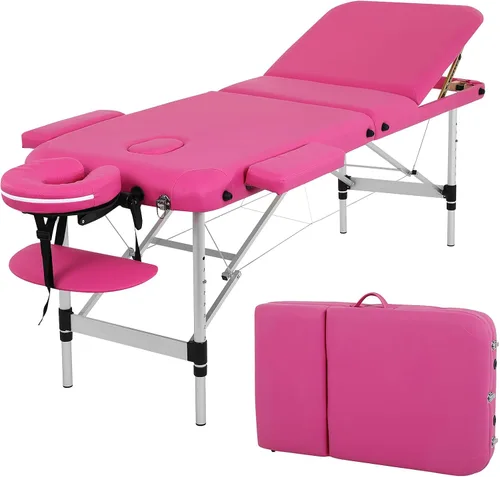 Miniatura 14 de Mesa de masaje portátil - Cama de spa plegable para fisioterapia, esteticista, tatuaje - negro