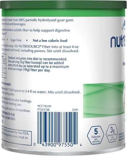 Miniatura 8 de NutriSource Suplementos nutricionales de fibra dietética de fibra, sin sabor, 7.2 onzas (paquete de 4)