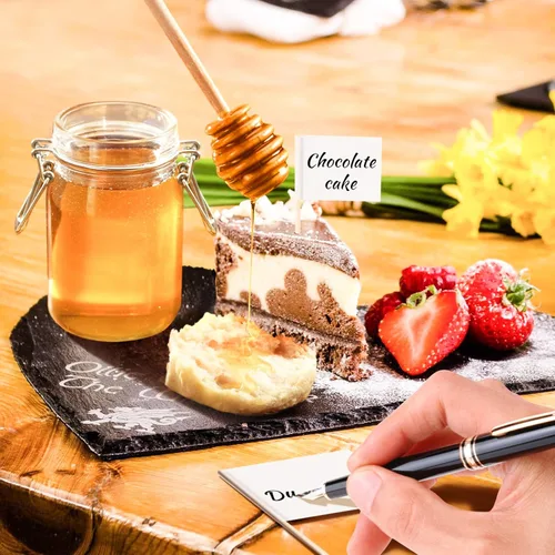 Miniatura 5 de LifeMusican Juego de cuchillos esparcidores de madera para tablero de charcutería, cuchillos de mantequilla con mango de madera para kit de queso