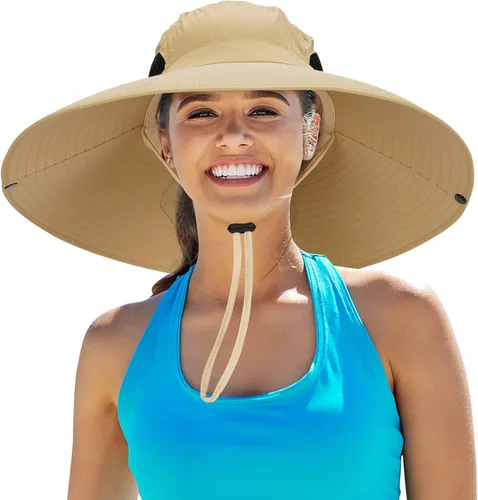 Miniatura 9 de Leotruny - Sombrero de sol de ala superancha para mujer UPF50+ impermeable para pesca, senderismo, camping