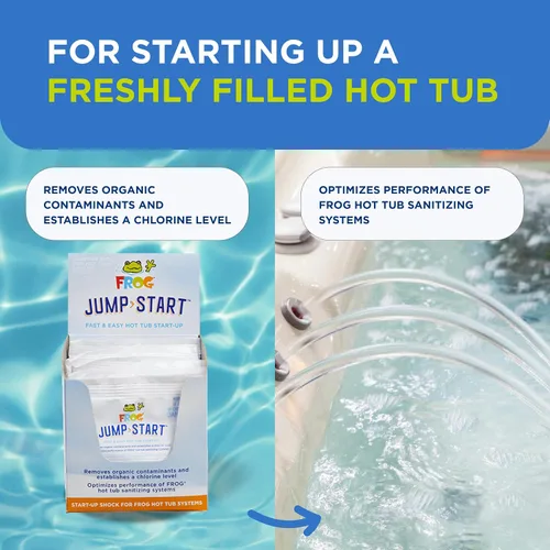 Miniatura 6 de FROG Jump Start para jacuzzis – El choque de cloro de arranque elimina los contaminantes orgánicos y establece el nivel de cloro – Instalación