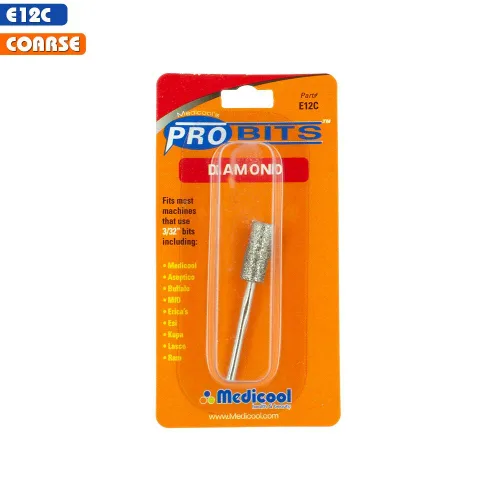 Miniatura 2 de Medicool Broca de herramienta de uñas para limar y dar forma a barril de diamante E12C