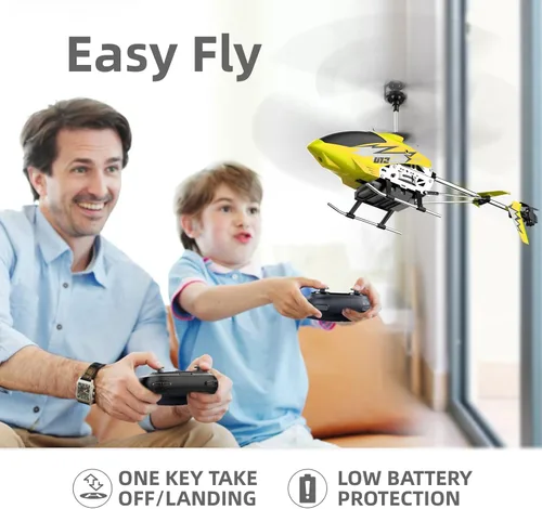 Miniatura 3 de Cheerwing Helicóptero de control remoto U12 con retención de altitud, mini helicóptero RC para adultos y niños, una tecla de despegue/aterrizaje y 2