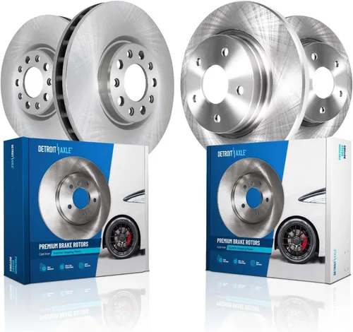 Miniatura 75 de Detroit Axle - Rotores de freno para Chrysler 200 2015 2016 2017, Rotores de freno de disco de reemplazo: 12.01" pulgadas delantero y 10.95