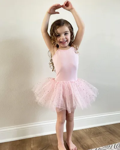 Miniatura 7 de Stelle - Vestido de bailarina para niña, con leotardo, estilo canesú, para gimnasia o ballet (para niñas pequeñas y grandes)