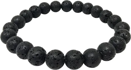 Miniatura 647 de Gem Avenue Handmade Round Bead Stretch Bracelet Unisex Natural Stone Beaded Jewelry for Men & Women, Elastic Wristband for Daily Wear