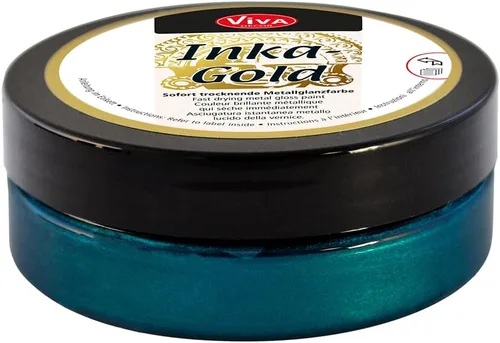 Miniatura 10 de Viva Decor Inka Gold Gilding Wax2.3 oz (violeta) - Pasta de pulido metálica a base de cera de fácil aplicación. Brillo metálico de secado rápido