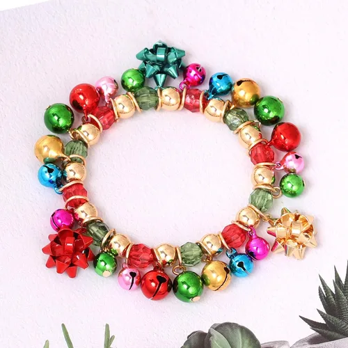 Miniatura 4 de ZOLEAROPY X-Mas - Pulseras de Navidad para mujer, diseño de cascabeles y cascabeles