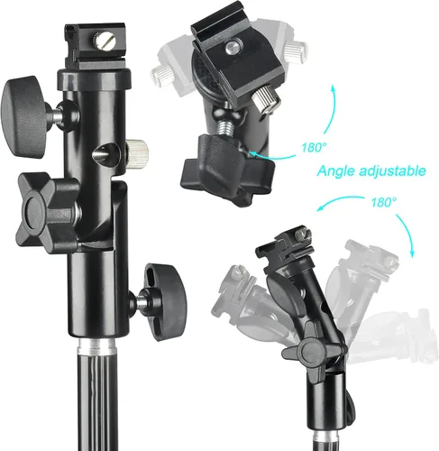 Miniatura 2 de EMART Paraguas reflectante de fotografía de 33 pulgadas, accesorios fotográficos para cámara de estudio con soporte de luz ajustable, difusor
