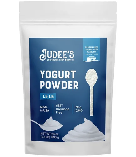 Miniatura 9 de Judee's Gluten Free Yogur griego en polvo – Mezcla sin nueces – Yogur instantáneo en polvo para batidos, paletas y helados – 1.5 libras, paquete de 1