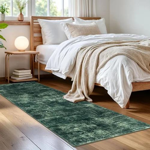 Miniatura 440 de IOHOUZE Alfombra abstracta lavable de 3 x 12 pies para pasillos, antideslizante para cocina, camino de entrada de lana sintética para interiores