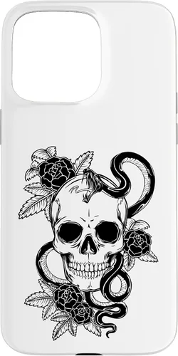Miniatura 31 de Gothic Flower Skull Snake Roses Case for iPhone 16