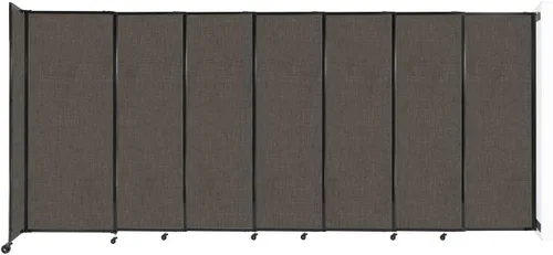 Miniatura 156 de Divisor de habitación de pared recta deslizante montado en la pared Anchos ajustables Ruedas de bloqueo Separador de habitación Paneles