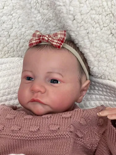 Miniatura 3 de iCradle Muñeca de bebé realista Reborn de 19 pulgadas, 18.9 in, cuerpo suave, muñeca recién nacida, hecha a mano, juguete para niños pequeños a
