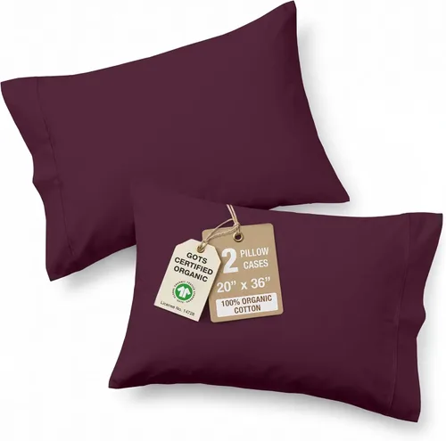 Miniatura 71 de Lane Linen - Juego de 2 fundas de almohada, 100% algodón orgánico puro, tamaño king, color amarillo claro/vainilla (20 x 36 pulgadas)