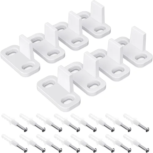 Miniatura 7 de Hotop Guía de piso para puerta de granero, guía inferior para puerta corredera, montaje en el suelo, herrajes de armario deslizantes, de plástico