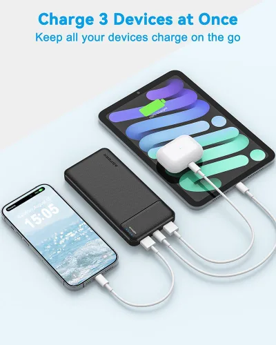 Miniatura 2 de AsperX Cargador portátil de salida USB C de 10000 mAh, carga rápida, batería externa para iPhone, Samsung, Google LG y chaleco térmico