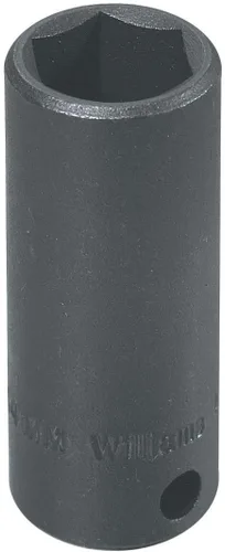 Miniatura 12 de Williams JHW12M-607 SUPERTORQUE - Enchufe de 6 puntos de impacto profundo de 3/8 pulgadas, tamaño de 0.276 in, acabado industrial negro, diseñado