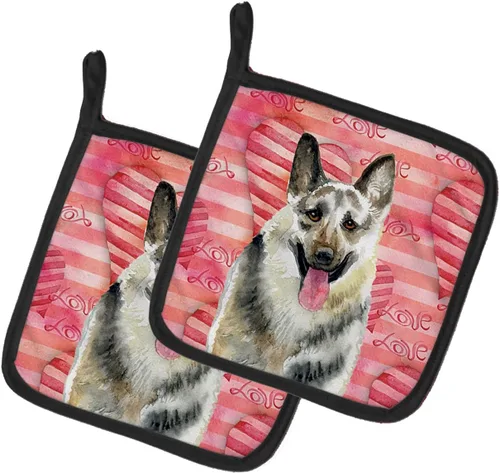 Miniatura 251 de Caroline's Treasures BB9655PTHD - Juego de soportes para ollas de cocina resistentes al calor, almohadillas calientes para horno, 7 1/2 x 7 1/2