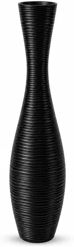 Miniatura 9 de Leewadee Florero decorativo alto para decoración de sala de estar, 20 ″, negro, resina
