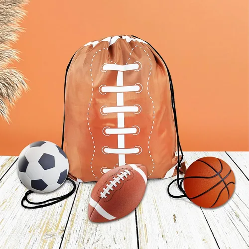 Miniatura 4 de 18 bolsas de fútbol con cordón, mochilas con cordón de fútbol, regalos de fiesta, bolsas de regalos de fútbol para gimnasio, bolsas de recuerdos