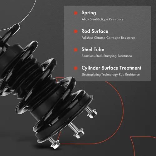 Miniatura 5 de A-Premium Par de suspensión delantera (2) Conjunto completo de amortiguador y resorte helicoidal Compatible con Lexus IS250 IS350 2006-2013