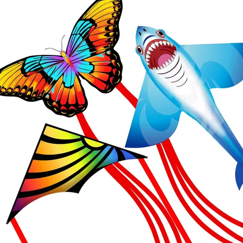 Miniatura 12 de Xida - Cometa de mariposa para niños y adultos, fácil de volar, de 4 a 8 años, cometa grande con mango de 300 pies, perfecta para viajes a la playa