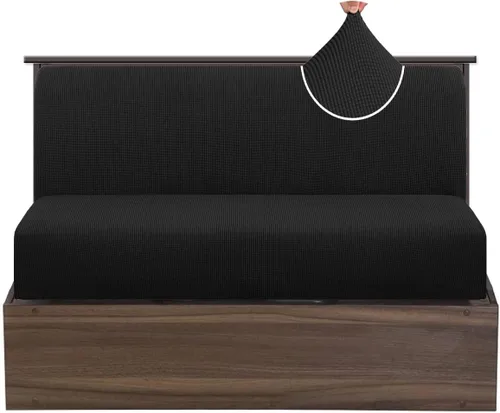 Miniatura 10 de EFELIM Fundas de cojín elásticas para cabina de comedor de autocaravana, funda elástica para sofá de 2 asientos, protector de muebles para caravana