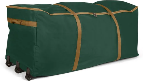Miniatura 11 de Covermates Keepsakes Bolsa de almacenamiento con ruedas para árbol de Navidad – Almacenamiento navideño resistente de poliéster con ruedas, asas