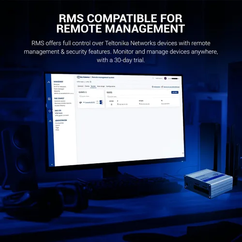 Miniatura 7 de Teltonika RUTX11 Router WiFi celular industrial con ranura para tarjeta SIM dual, 4G LTE CAT 6, velocidades de hasta 300 Mbps, conectividad LAN