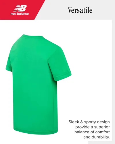 Miniatura 4 de New Balance Conjunto de pantalones cortos activos para niños, 2 piezas de camiseta de rendimiento atlético y pantalones cortos de gimnasio activo