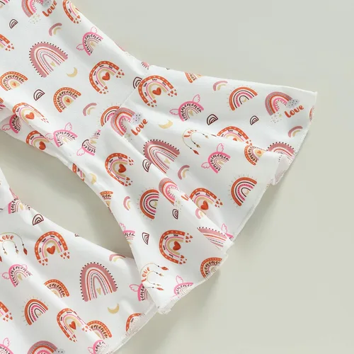 Miniatura 70 de Sejardin Ropa de verano para bebé y niña, recién nacida, manga corta, con letras, mameluco elástico con diadema