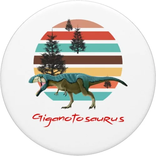 Miniatura 3 de Giganotosaurus Retro T rex prehistoric dinosaur Father's day PopSockets Swappable PopGrip