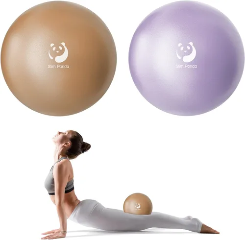 Miniatura 11 de Slim Panda Pelota de Pilates, Pelota de Ejercicio Pequeña de 9 Pulgadas, Mini Pelota de Yoga Antiestallido para Estabilidad, Entrenamiento, Barre