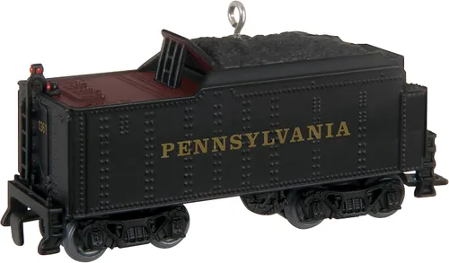 Hallmark Keepsake Adorno de Navidad 2023, Lionel Pennsylvania K4 Tender, adorno de tren de metal, regalos de tren
