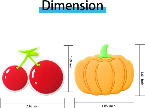 Miniatura 6 de Pegatinas de imán de PVC impermeable para refrigerador, diseño de frutas cortadas, fijación fuerte para fotos, notas y decoraciones