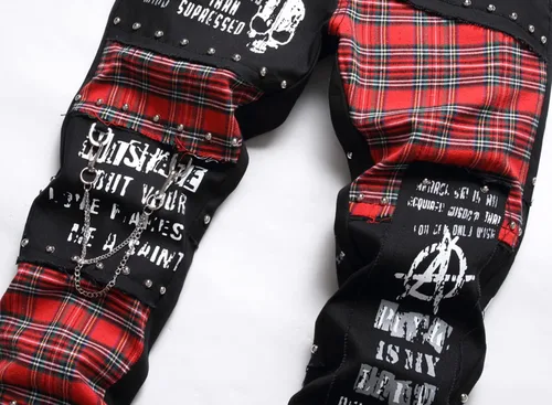 Miniatura 205 de Enrica Pantalones vaqueros estampados casuales para hombre